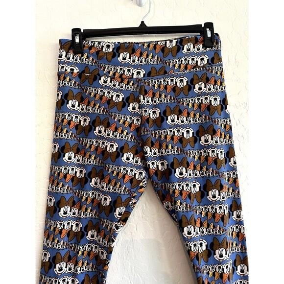 LuLaRoe Blue Mickey Mouse Leggings Disney Woman's One Size Tall & Curvy - Picture 10 of 16
